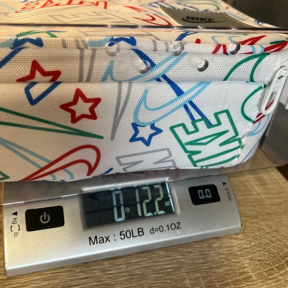 Nike Hard Shell Lunch Box White Multi Logo Print 9A2929-W4H NEW